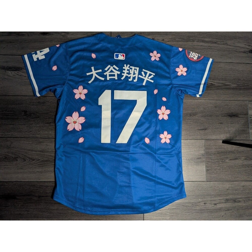 Shohei Ohtani #17 2026 Tokyo Series Cherry Blossom Stitched Dodger Jersey Medium - Picture 8 of 8